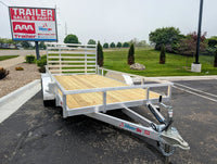Silver Ox 7x16 Tandem Axle Aluminum Utility Trailer with Heavy Duty Package - 5,722 lb, 7x16 - close-up view | AAA Trailer