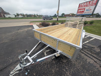 Silver Ox 7x16 Woodside Tandem Axle Aluminum Utility Trailer with Heavy Duty Package - 1550 lbs, 7x16 - close-up view | AAA T