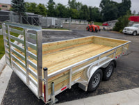 Silver Ox 7x16 Woodside Tandem Axle Aluminum Utility Trailer with Heavy Duty Package - 1550 lbs, 7x16 - close-up view | AAA T