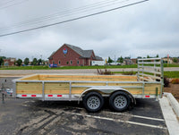 Silver Ox 7x16 Woodside Tandem Axle Aluminum Utility Trailer with Heavy Duty Package - 1550 lbs, 7x16 - close-up view | AAA T