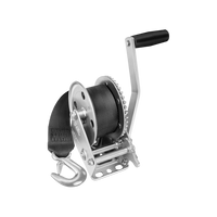 Single Speed Boat Trailer Winch 1500 lb. with 20' Strap - 1500 lb - full product view | AAA Trailer