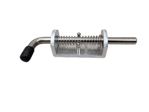 Spring Latch w/Aluminum Base and 7-5/16" Pin - 7/16" Diameter Wallace Forge Tipper - full product view | AAA Trailer