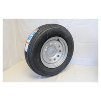 ST 205/75/14 Taskmaster Rambler – Load Range C | 14" Silver Modular Wheel (5 Lug) - full product view | AAA Trailer
