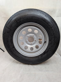 Tamarack ST205/75/15 Load C Gray Mod Wheel 5-4.5 Trailer Wheel and Tire - full product view | AAA Trailer