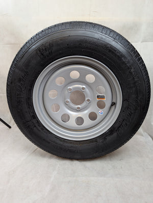 Tamarack ST205/75/15 Load C Gray Mod Wheel 5-4.5 Trailer Wheel and Tire - full product view | AAA Trailer
