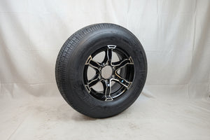 Tamarack ST225/75R15 Trailer Tire w/ Lionshead Liger Aluminum Wheel – 6 on 5.5 | Load Range E (10 Ply) - 2,830 lb, 65 PSI, 6x