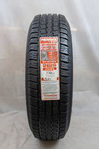 ST235/80R16 Trailer Tire and Wheel – Taskmaster Provider Load Range E (10 Ply) | 16" 8-Lug Silver Steel Wheel - detail view |