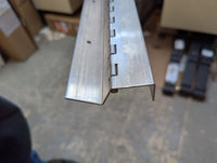 Stainless Steel 72" Piano Hinge for Trailer Side Entry Doors - detail view | AAA Trailer