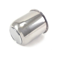 Stainless Steel Trailer Wheel Center Cap 3.19" Diameter - alternate angle | AAA Trailer