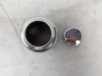 Stainless Steel Trailer Wheel Center Cap with Removable Hub - detail view | AAA Trailer