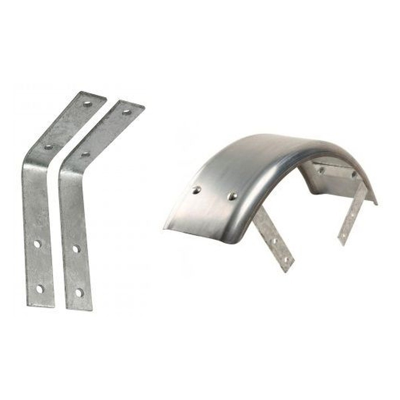 Galvanized 8-12" Trailer Fender Mounting Brackets Set
