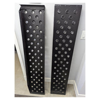 Steel Loading Ramp 60" x 12" w/Hook & Black Powder coated 10GA ( SOLD INDIVIDUALLY) - full product view | AAA Trailer
