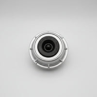 2.44" Super Lube grease cap with rubber plug for 5,200-6,000 lb 6-lug trailer hubs
