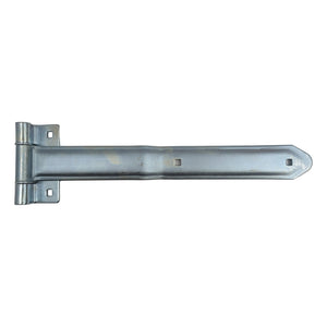 T-16 Heavy Duty Trailer Door Hinge – 16" Offset Bent Strap Hinge, Bright Zinc, 270° Swing - full product view | AAA Trailer