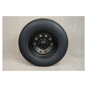 ST 225/75R15 Trailer Tire and Wheel – Load Range E (10 Ply) | 6 Lug 15" Steel Wheel | Taskmaster Provider - 2,830 lb, 65 PSI,