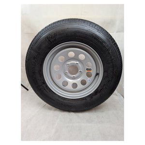 Tamarack ST205/75/15 Load C Gray Mod Wheel 5-4.5 Trailer Wheel and Tire - full product view | AAA Trailer