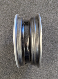 Taskmaster 15x5 Silver Steel Trailer Wheel 5x4.5 Bolt - 2,160 lbs - alternate angle | AAA Trailer