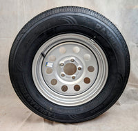 Taskmaster Rambler 205/75R15 Tire & Vesper 5-Lug Gray Steel Wheel - 1820 lbs, 50 PSI, 5x4.5 - alternate angle | AAA Trailer