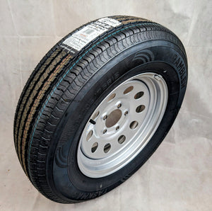 Taskmaster Rambler 205/75R15 Tire & Vesper 5-Lug Gray Steel Wheel - 1820 lbs, 50 PSI, 5x4.5 - full product view | AAA Trailer