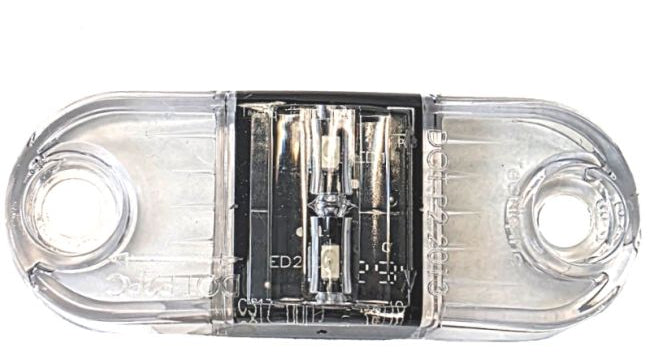 TecNiq S17 Amber LED Trailer Marker Light – Clear Lens | 2" x 1" Waterproof LED