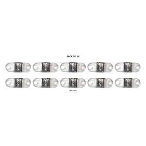 TecNiq S17 Amber Trailer Marker Light 10-Pack – 2" x 1" LED Clearance — 10-Pack composite | AAA Trailer