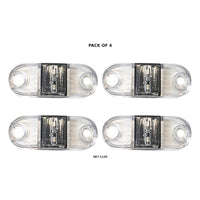 TecNiq S17 Amber Trailer Marker Light 4-Pack – 2" x 1" LED Clearance — 4-Pack composite | AAA Trailer