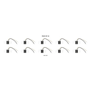 TecNiq S17 Red Trailer Marker Light 10-Pack – 2" x 1" LED Clearance — 10-Pack composite | AAA Trailer