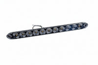 TecNiq T10-LC00-1 White LED Auxiliary Lamp — Top View Showing Full 15-1/2" Length and Clear Polycarbonate Lens