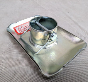 Trailer Tongue Jack Stand Pad & Pin- Zinc - full product view | AAA Trailer
