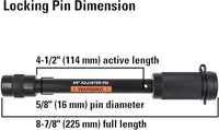 TowWorks 79832 Keyed Alike 5/8" Trailer Hitch Lock with Extra Long 4-1/2" Span Pair - alternate angle | AAA Trailer