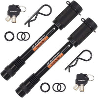 TowWorks 79832 Keyed Alike 5/8" Trailer Hitch Lock with Extra Long 4-1/2" Span Pair - full product view | AAA Trailer