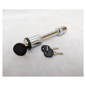 Trailer hitch receiver lock Heavy Duty Chrome 5/8" Pin - full product view | AAA Trailer
