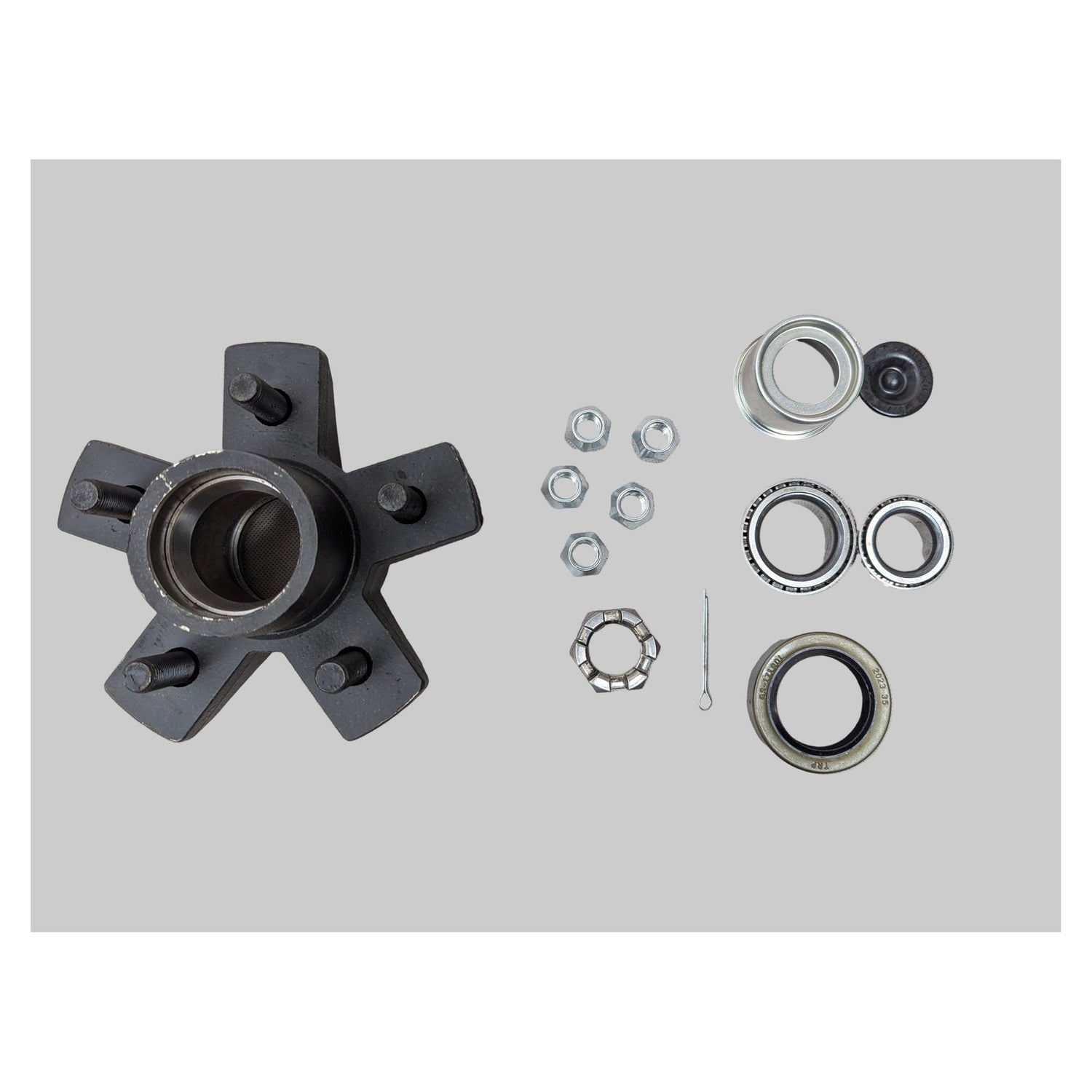 Dexter EZ Lube 5 Bolt Trailer Hub Kit for 3500 lb Axles - 3500 lb - full product view | AAA Trailer