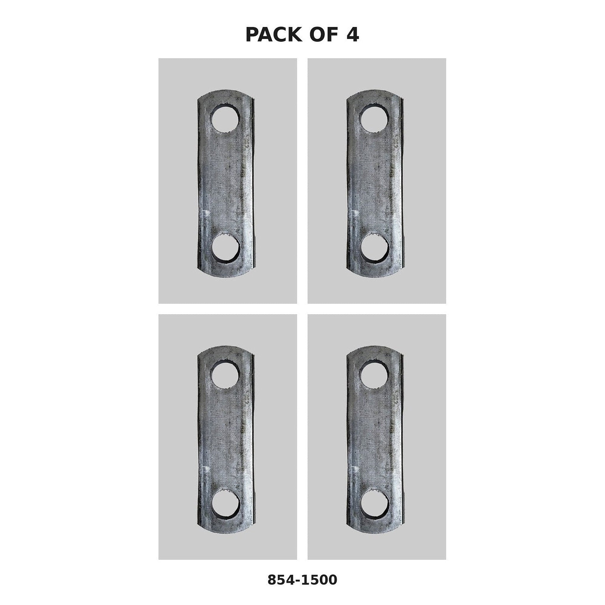 Trailer Shackle Link Strap 4-Pack – 2-1/2" Center-to-Center