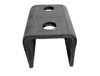 Trailer Short Front Spring Hanger 1 1/2" Drop - close-up view | AAA Trailer