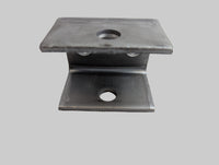 Trailer Short Front Spring Hanger 1 1/2" Drop - close-up view | AAA Trailer