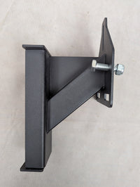 Trailer Stake Pocket Spare Tire Carrier - alternate angle | AAA Trailer