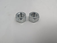 Pair of 5/8"-11 zinc-plated trailer axle U-bolt locknuts for 9K, 10K GD, 10K HD axles