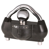 Trimax UMAX100 premium universal trailer coupler lock — official product photo