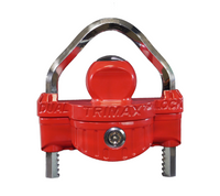 Trimax UMAX25 universal trailer coupler lock — official product photo
