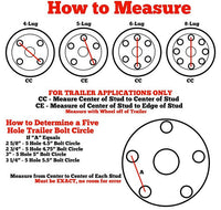 TRP 5 Lug x 4.5" Bolt Pattern Trailer Hub Assembly for 3,500 lbs Axles - 3,500 lbs - detail view | AAA Trailer