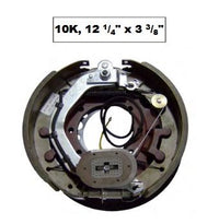 TRP 9k -10k 12 1/4" x 3 3/8" Electric LH Brake Assembly BK-10KE-01 - 10,000 lbs - full product view | AAA Trailer