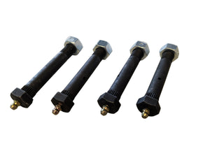 9/16" x 3-1/2" TRP Greaseable Wet Shackle Bolt Kit — 4 wet bolts, axle set | AAA Trailer