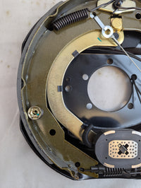 TruRyde BK-12E-01SA Left-Hand Self-Adjusting Electric Trailer Brake Assembly – 12” x 2” for 5.2K–7K Axles - 5,200 lb - compon