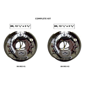 TruRyde 12-1/4" x 3-3/8" Electric Trailer Brake Set – Complete LH + RH Pair for  — Kit composite | AAA Trailer