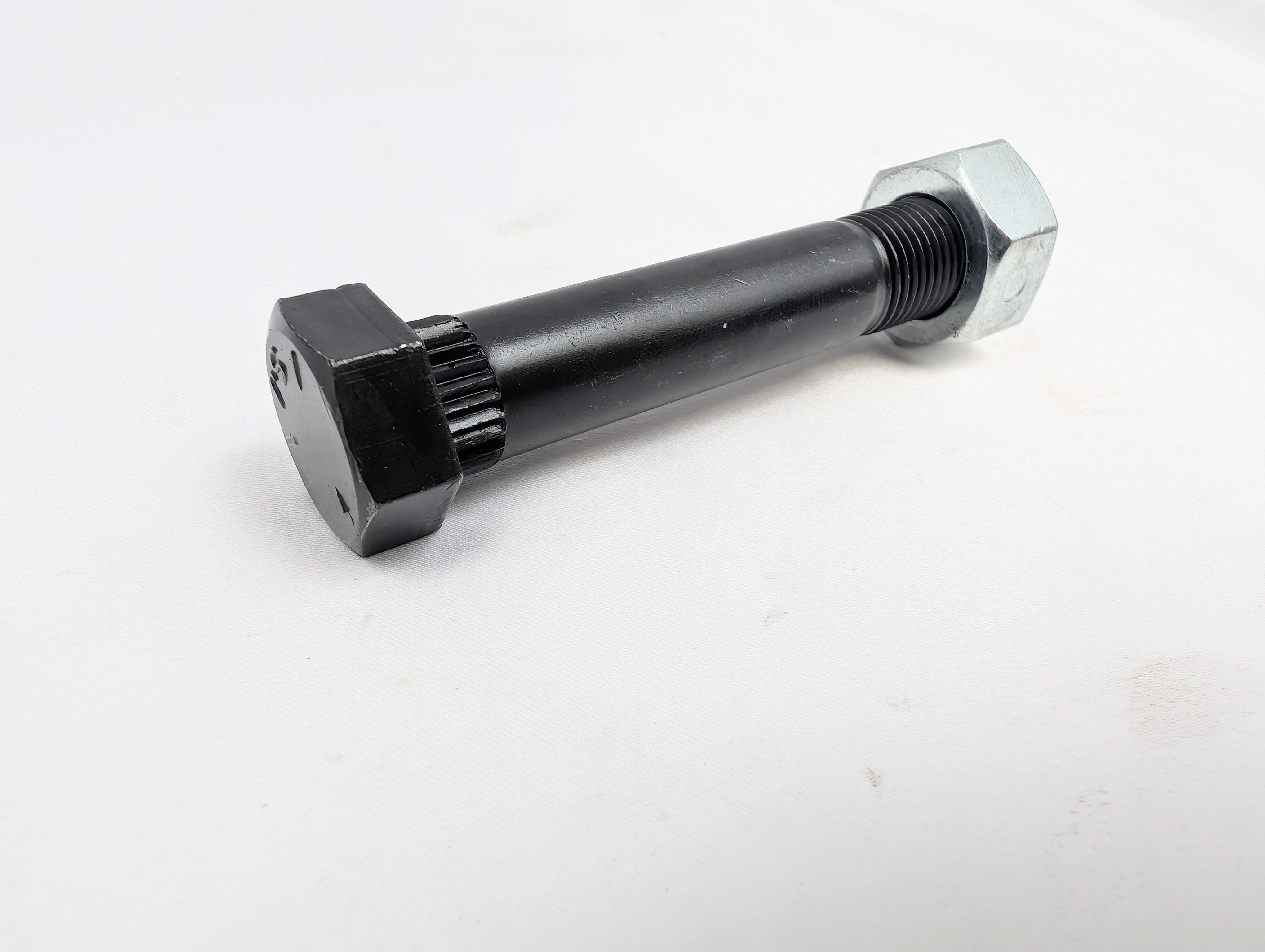 TruRyde® 1181 – Splined 9/16"-18 × 3" Shackle Bolt w/ Flanged Lock Nut | Single