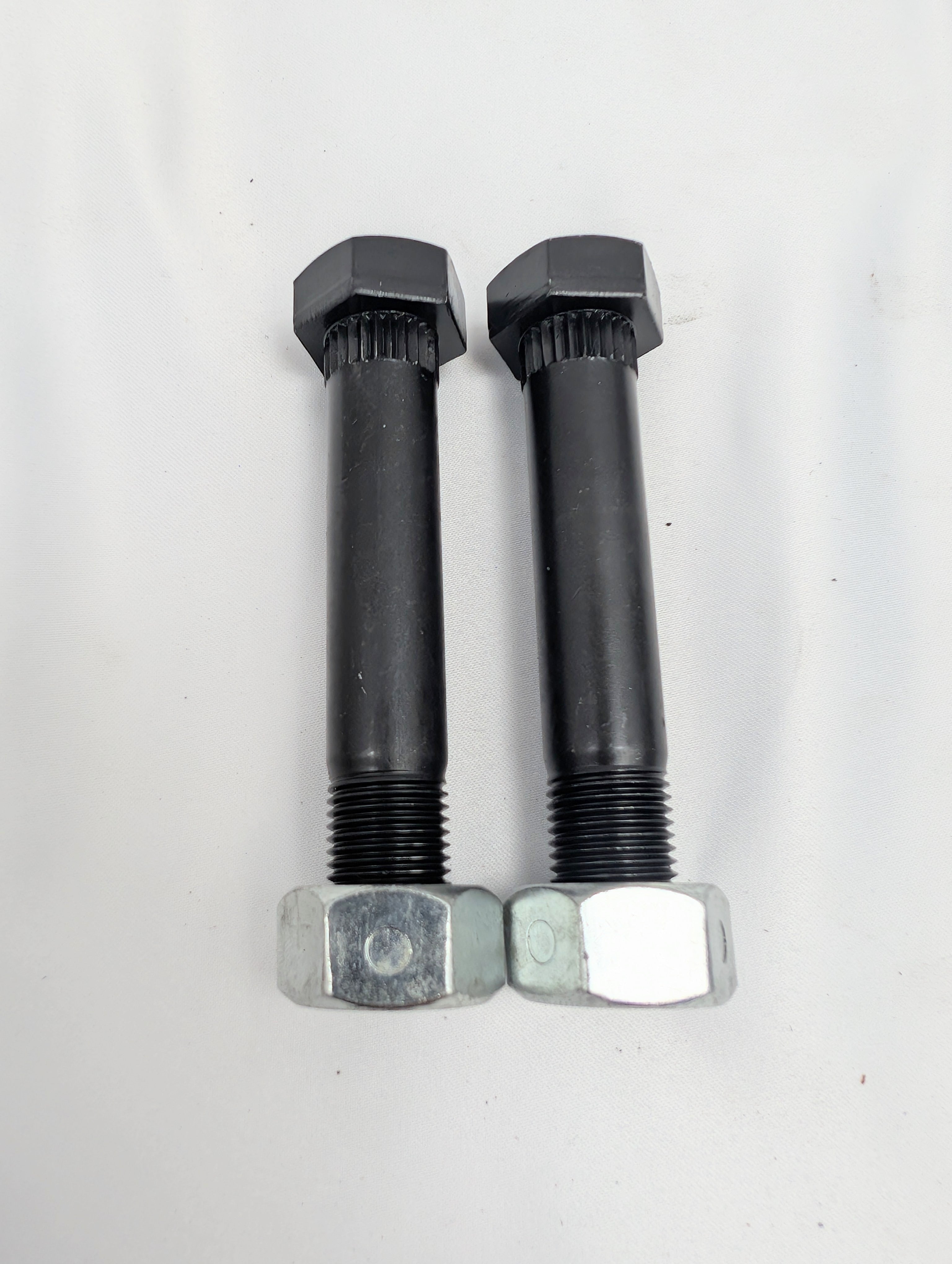 TruRyde® FA-7-17 – Splined 9/16”-18 × 3-1/2” Shackle Bolt w/ Flanged Lock Nut | Pair (2)