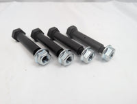 TruRyde FA-7-187 greasable shackle bolts with 7/16"-20 flanged lock nuts threaded on – set of 4 wet bolts for trailer suspension