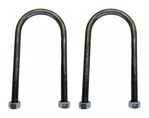 2-Pack — two U-bolts with four 9/16"-18 flange nuts for 8,000 lb 3.5" axles | AAA Trailer