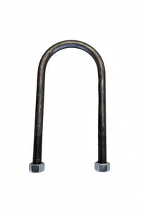 U-bolt with two 9/16"-18 flange nuts — 3.5" x 7-7/8" for 8,000 lb 3.5" round axle tube | AAA Trailer
